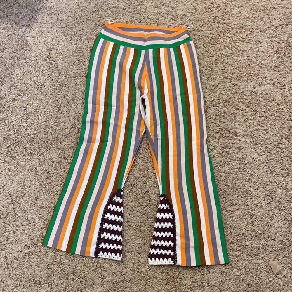 Opening Ceremony knit striped capris